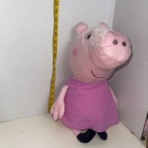 Peppa Pig  Doll Pink Dress 14" Tall Sitting Plush Stuffed  Franco Mm55